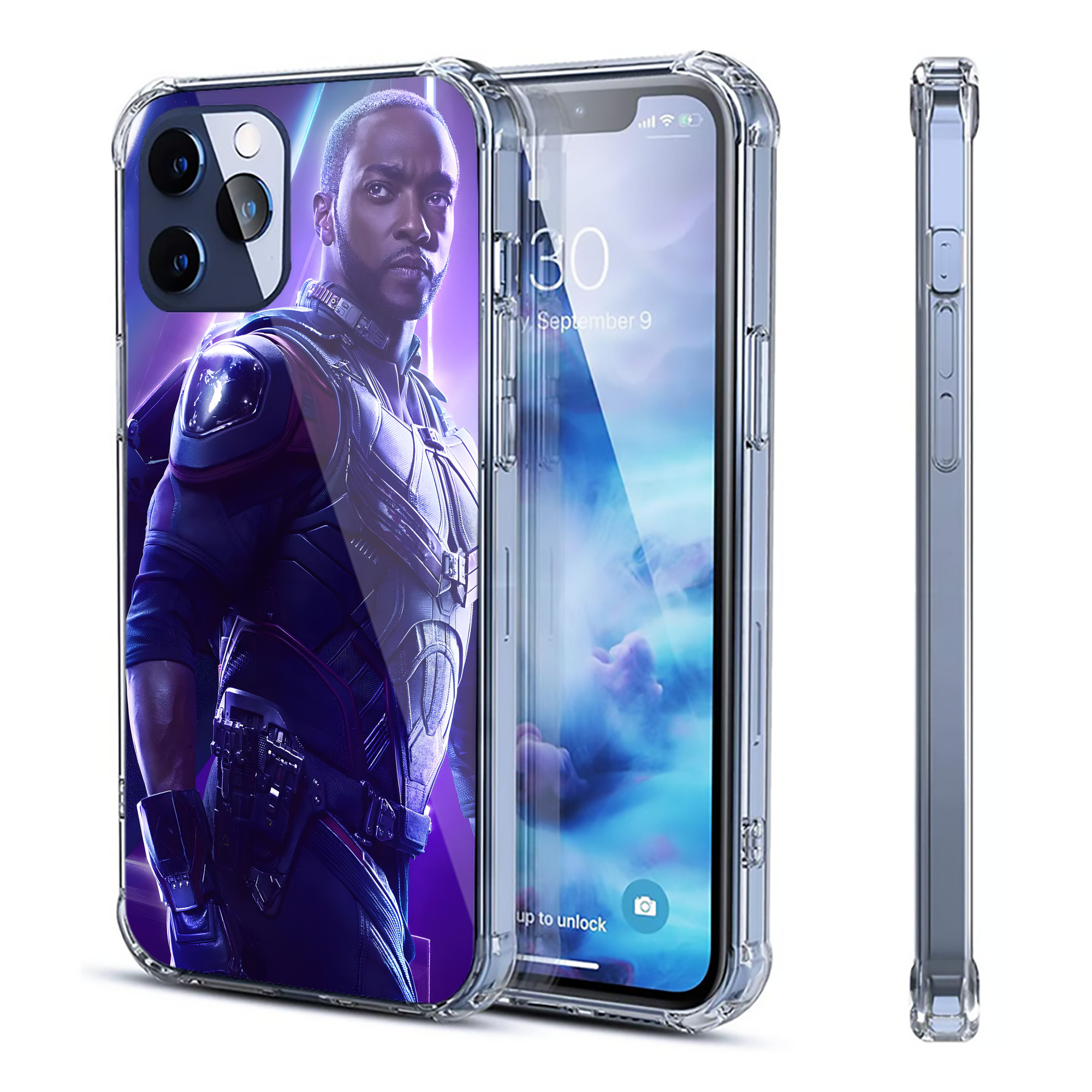 （画像用） アベンジャーズ The Avengers 【iPhone 12シリーズ対応】透明スマホケース（クリアソフトケース）